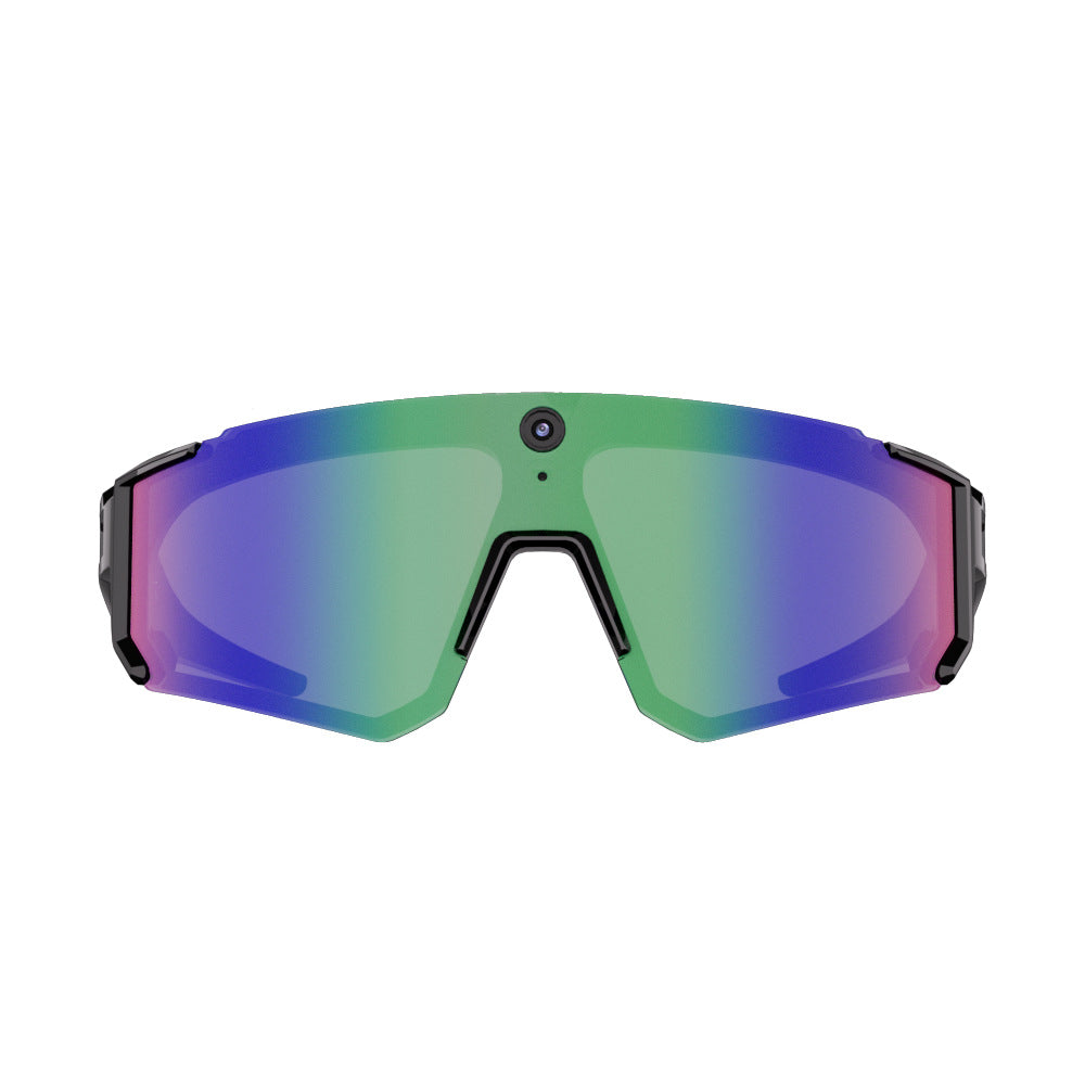 Lunettes de sport connectées ACTION VISION portées, protection oculaire technique